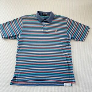 Vintage Ashworth Men's Striped Golf Polo Shirt Crafted Pride USA Cotton Medium